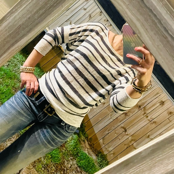 Lou & Grey Stripped Soft Sweater - Picture 3 of 13